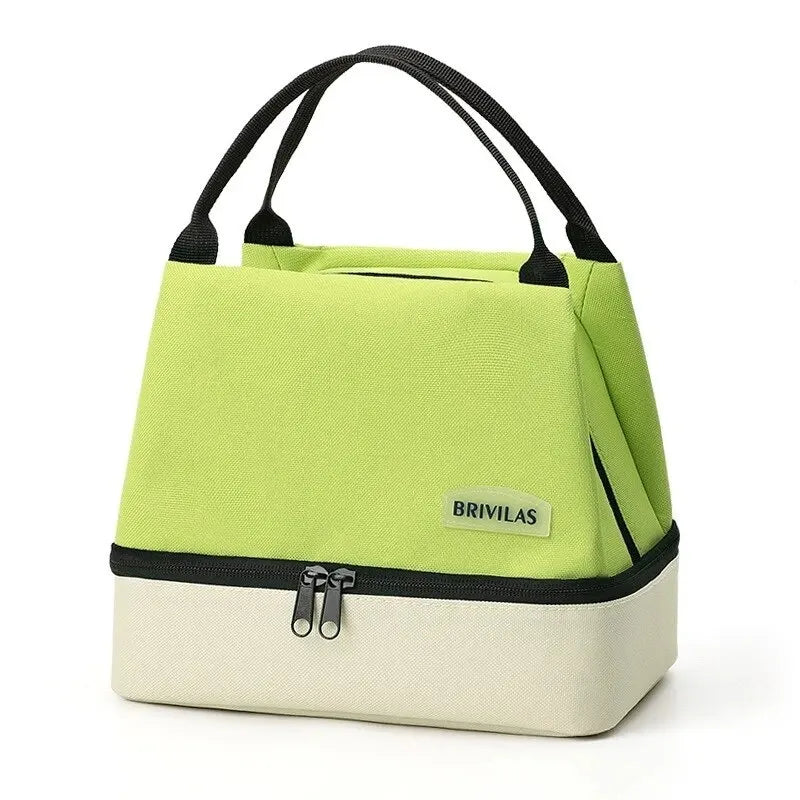 Double Outdoor with Rice Preservation Bag Large Capacity Lunch Bag