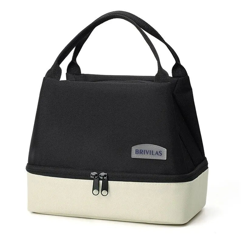 Double Outdoor with Rice Preservation Bag Large Capacity Lunch Bag