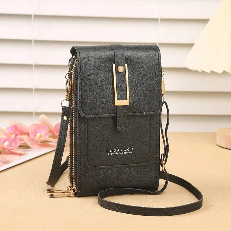 Simple Crossbody Small Transparent Touch Screen Mobile Phone Bag