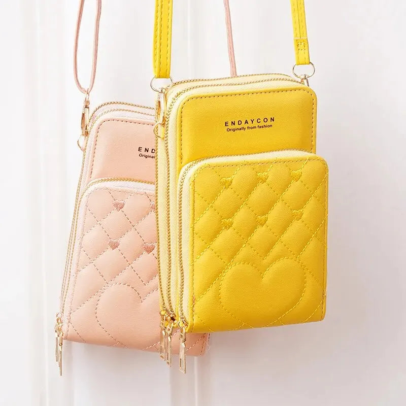 Fashion Simple Shoulder Small Bag Shoulder Three Layers mobile