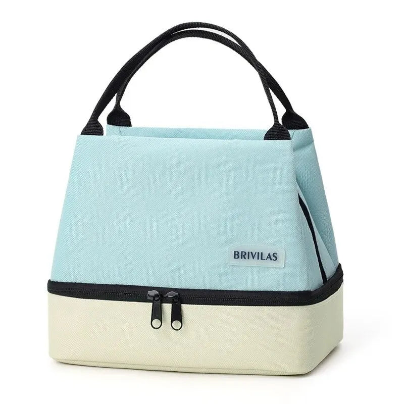 Double Outdoor with Rice Preservation Bag Large Capacity Lunch Bag