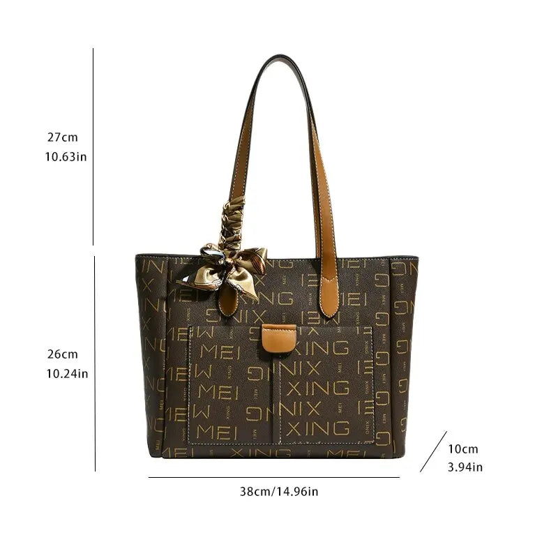 Large Capacity Tote Bag Women High Quality Commuter Shoulder Bag