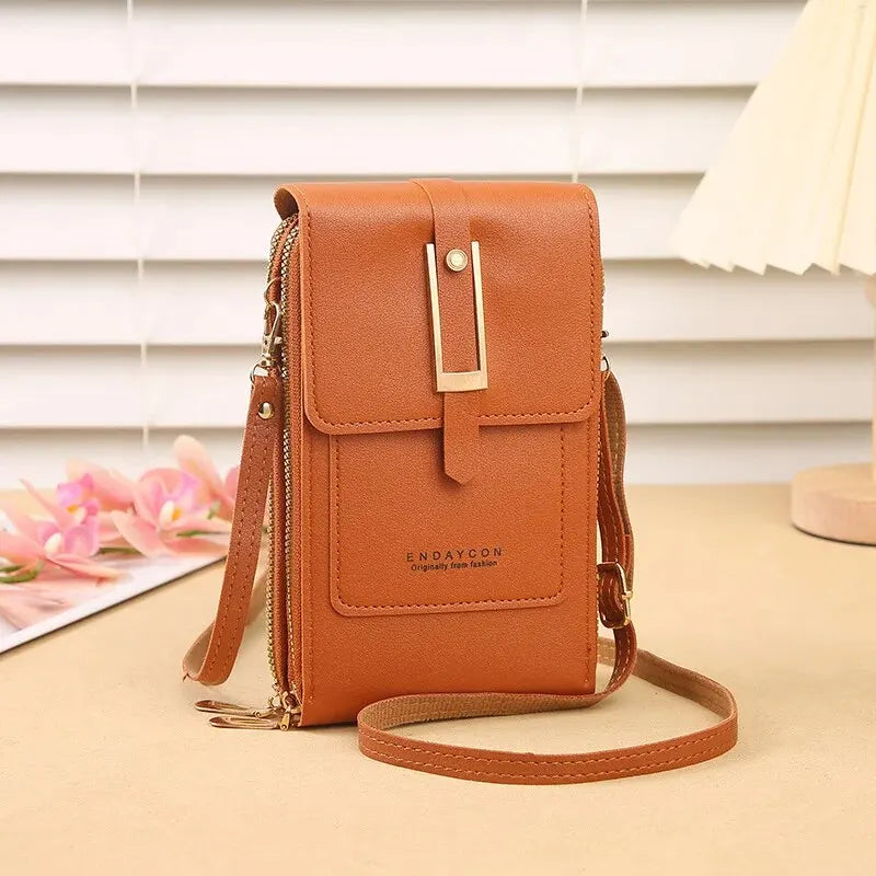 Simple Crossbody Small Transparent Touch Screen Mobile Phone Bag