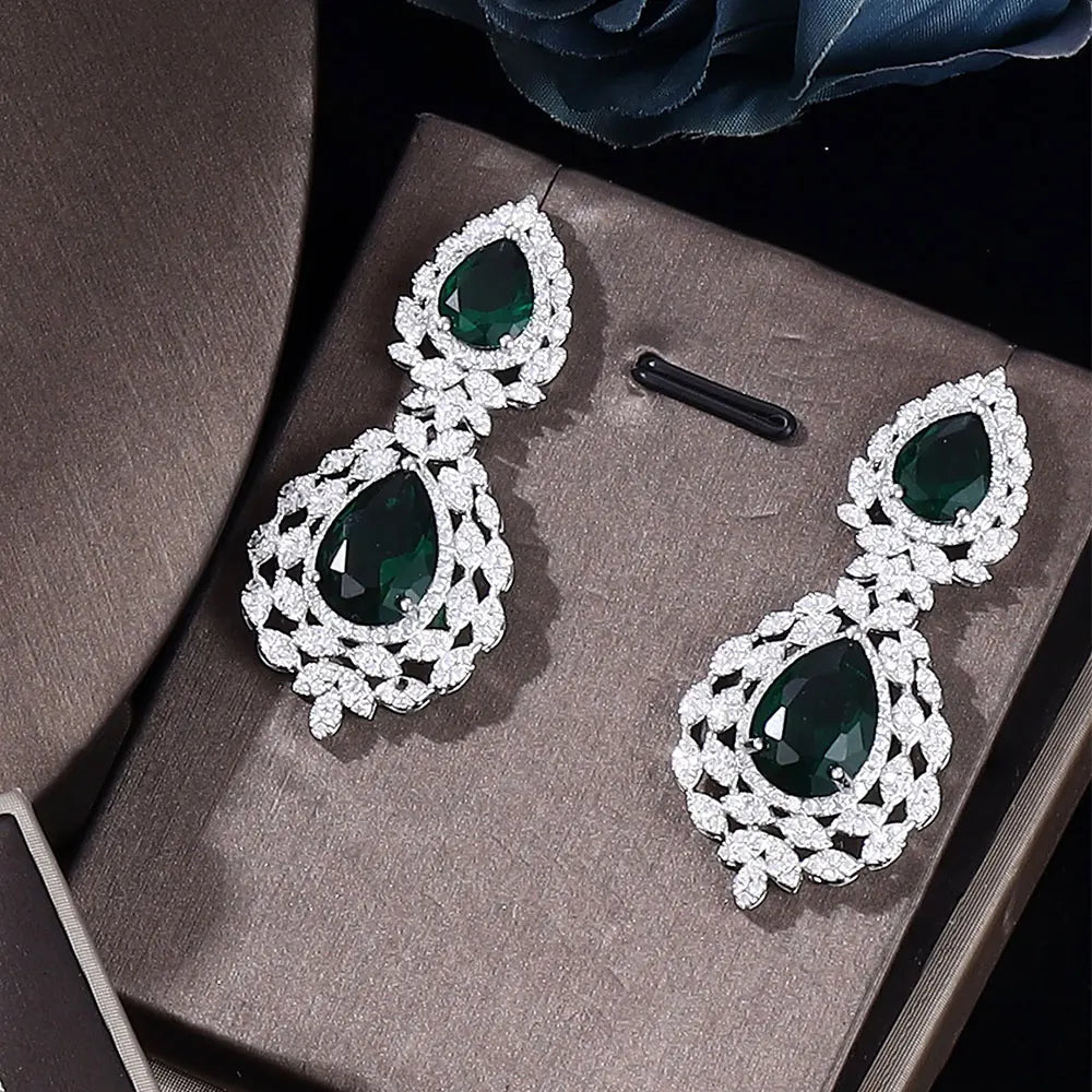 Fashion Green Zirconia Jewelry Sets Jewelry Set for Women