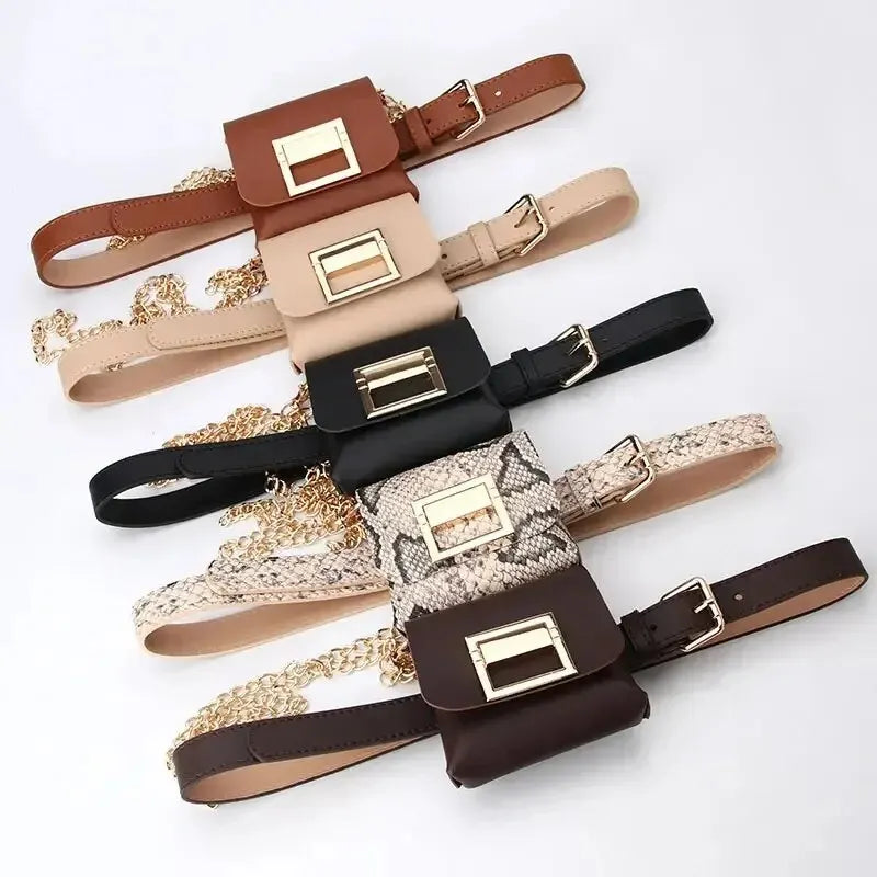 Bag Casual Fashion Shoulder Bag Women's Leather Waist Bag
