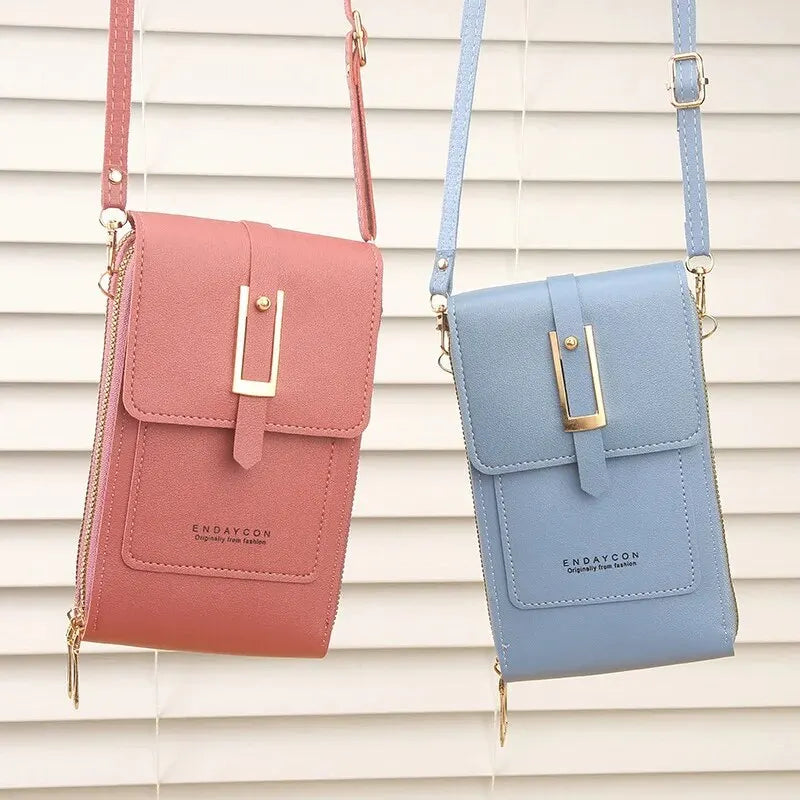 Simple Crossbody Small Transparent Touch Screen Mobile Phone Bag