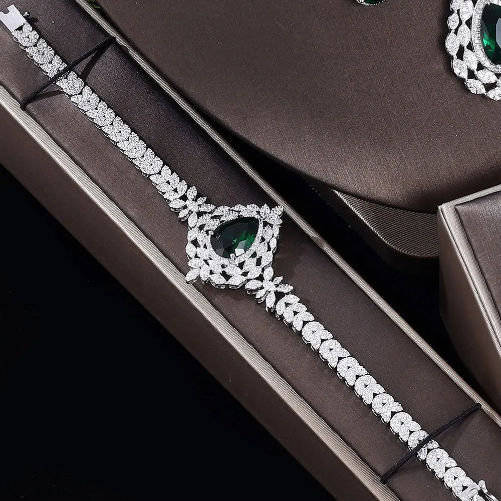 Fashion Green Zirconia Jewelry Sets Jewelry Set for Women