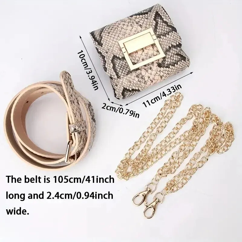 Bag Casual Fashion Shoulder Bag Women's Leather Waist Bag