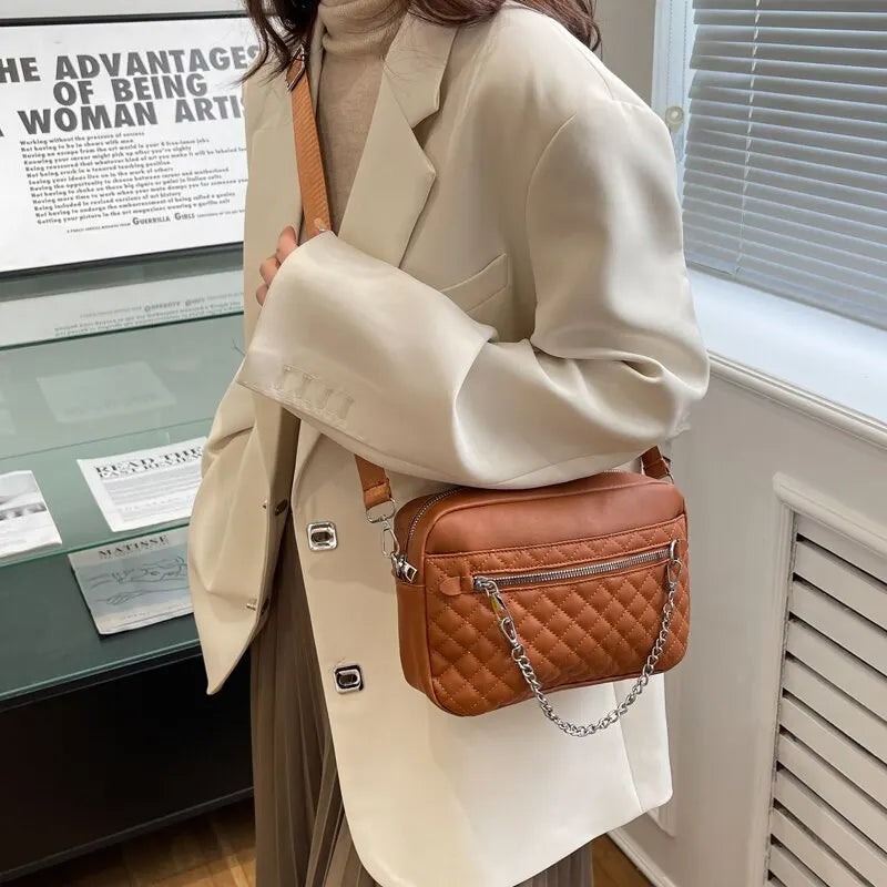 Bag Pu Soft Leather Texture Shoulder Bag Fashion