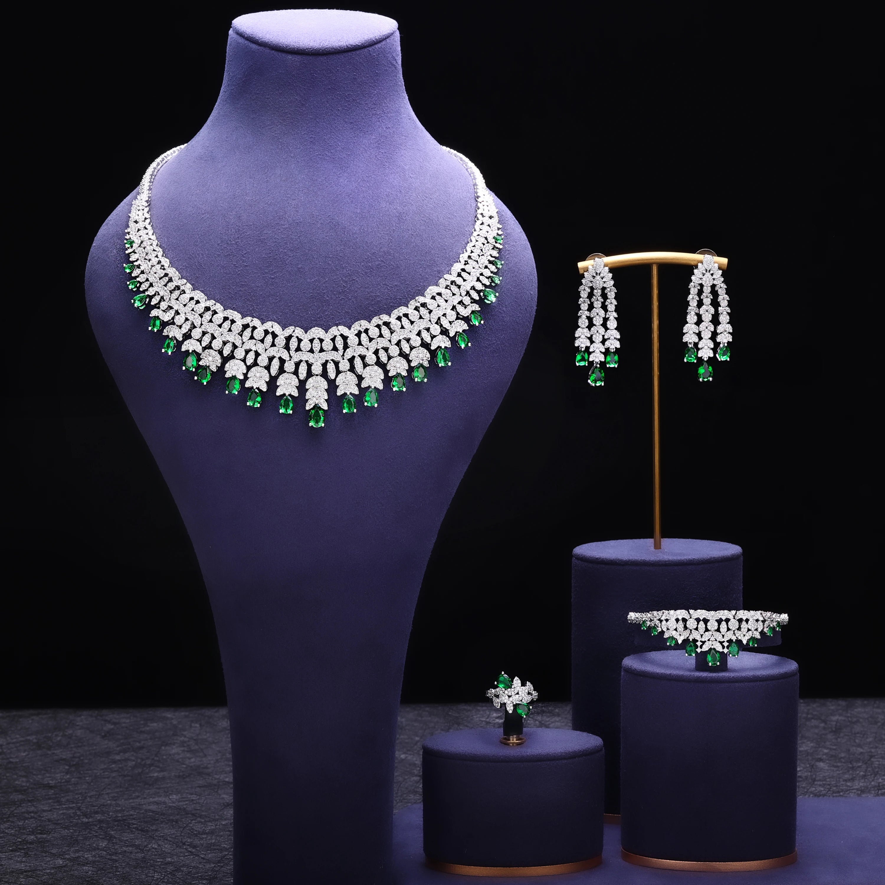 Best Cubic Zirconia Tassel Drop Big Chunky