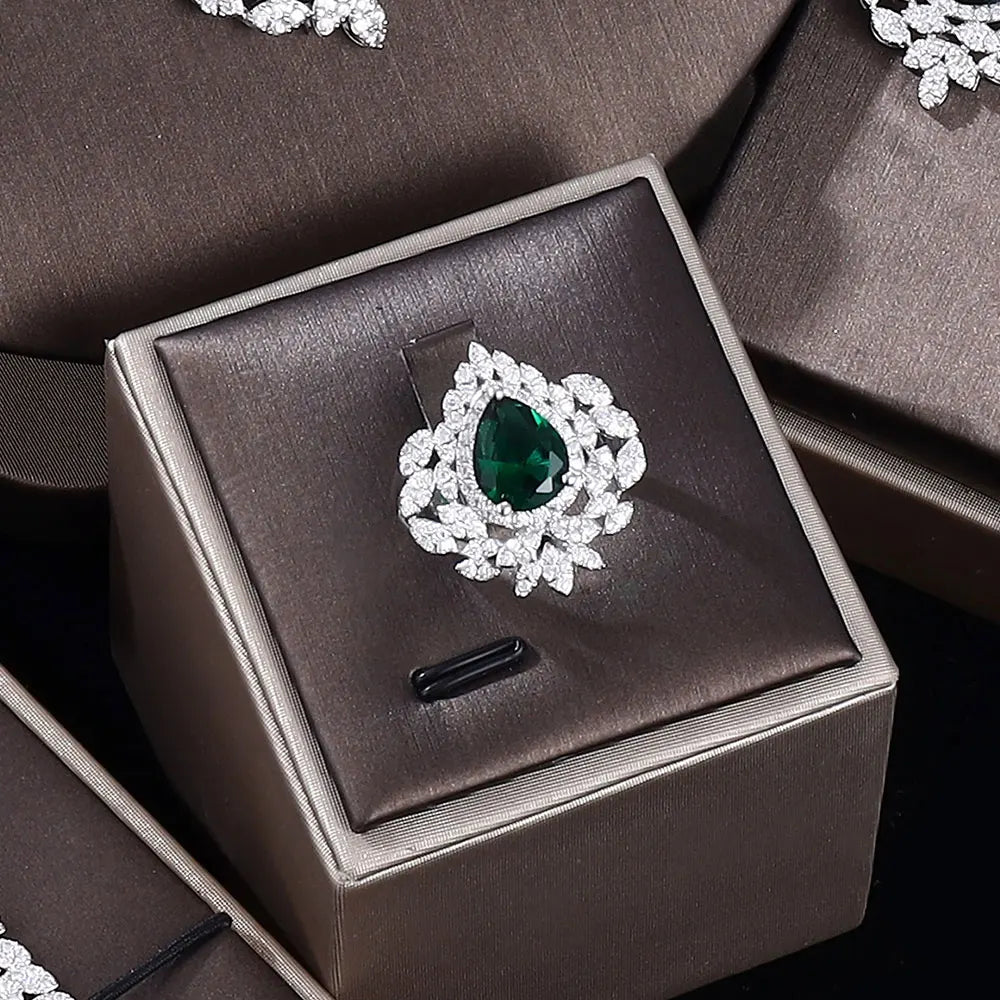 Fashion Green Zirconia Jewelry Sets Jewelry Set for Women