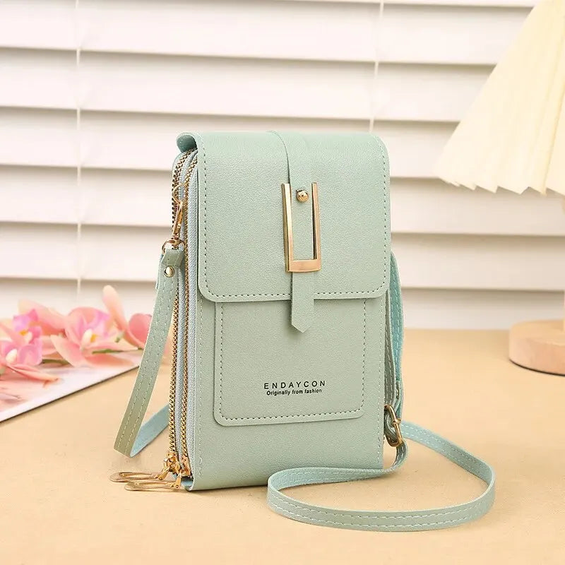 Simple Crossbody Small Transparent Touch Screen Mobile Phone Bag
