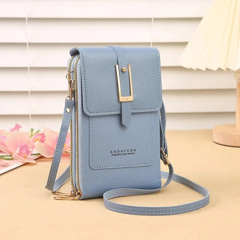 Simple Crossbody Small Transparent Touch Screen Mobile Phone Bag