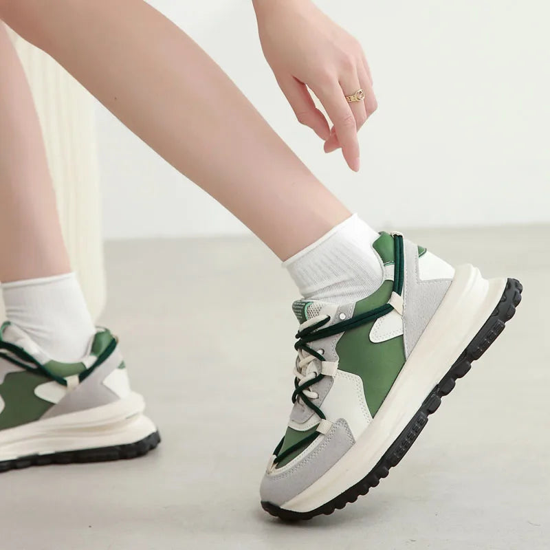 Women sneaker Breathable Casual Retro Platform Shoes