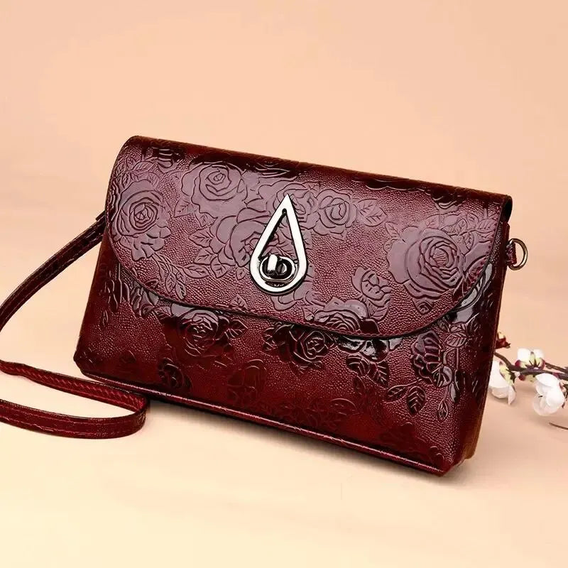 Best Women bag embossed by rose flower with high quality