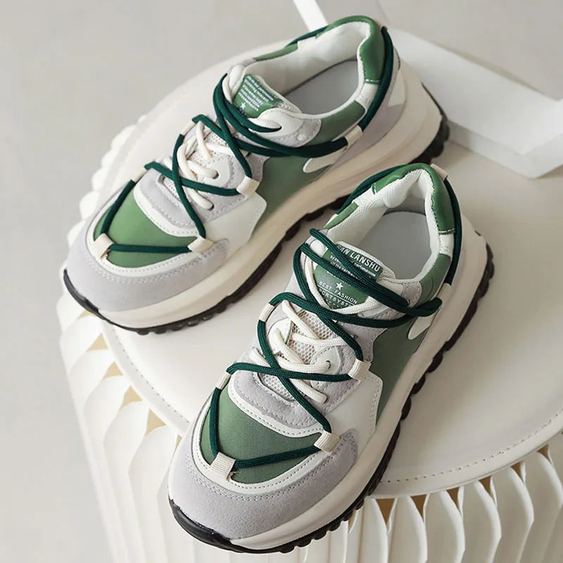 Women sneaker Breathable Casual Retro Platform Shoes