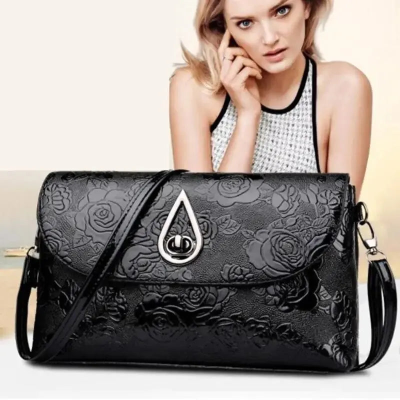 Best Women bag embossed by rose flower with high quality