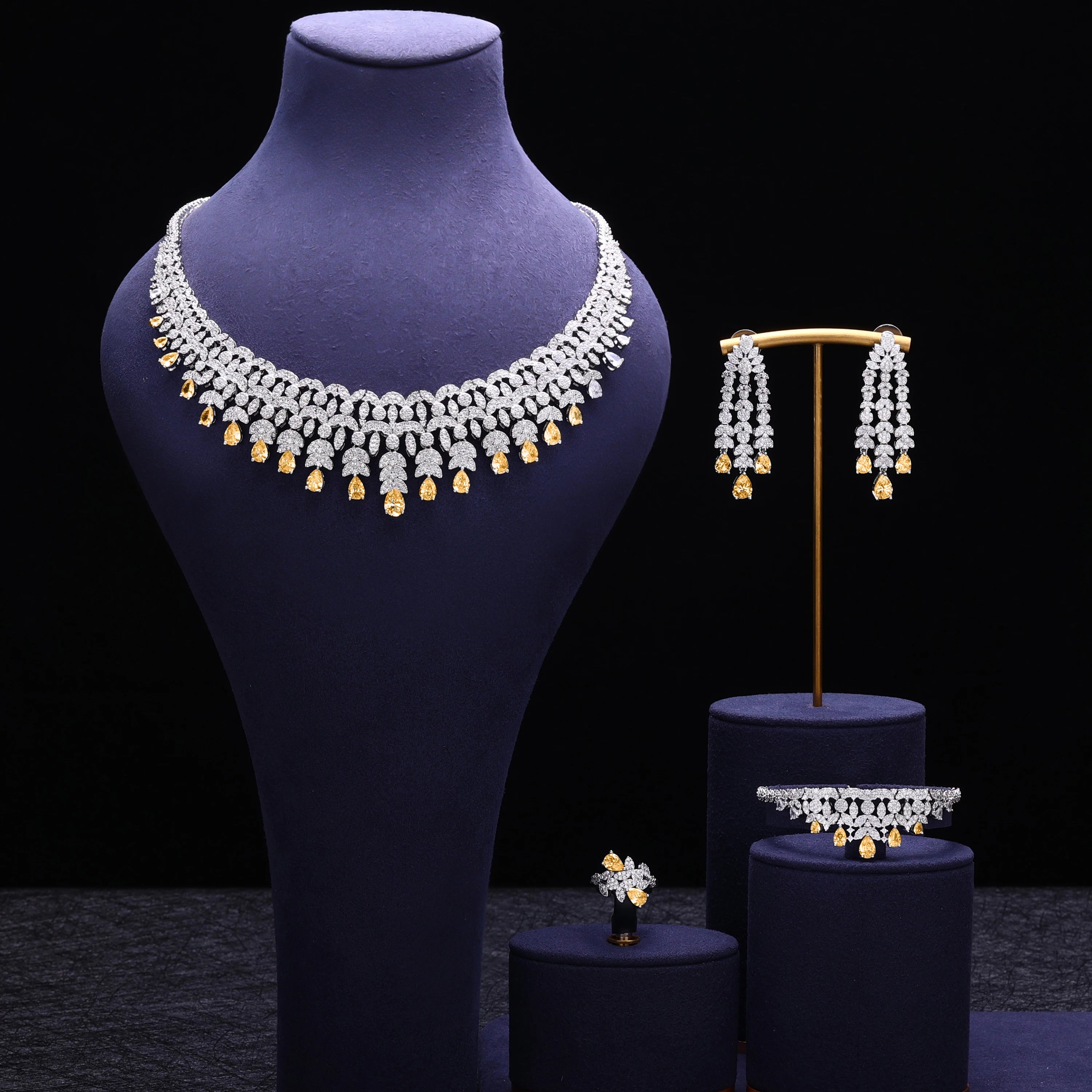 Best Cubic Zirconia Tassel Drop Big Chunky