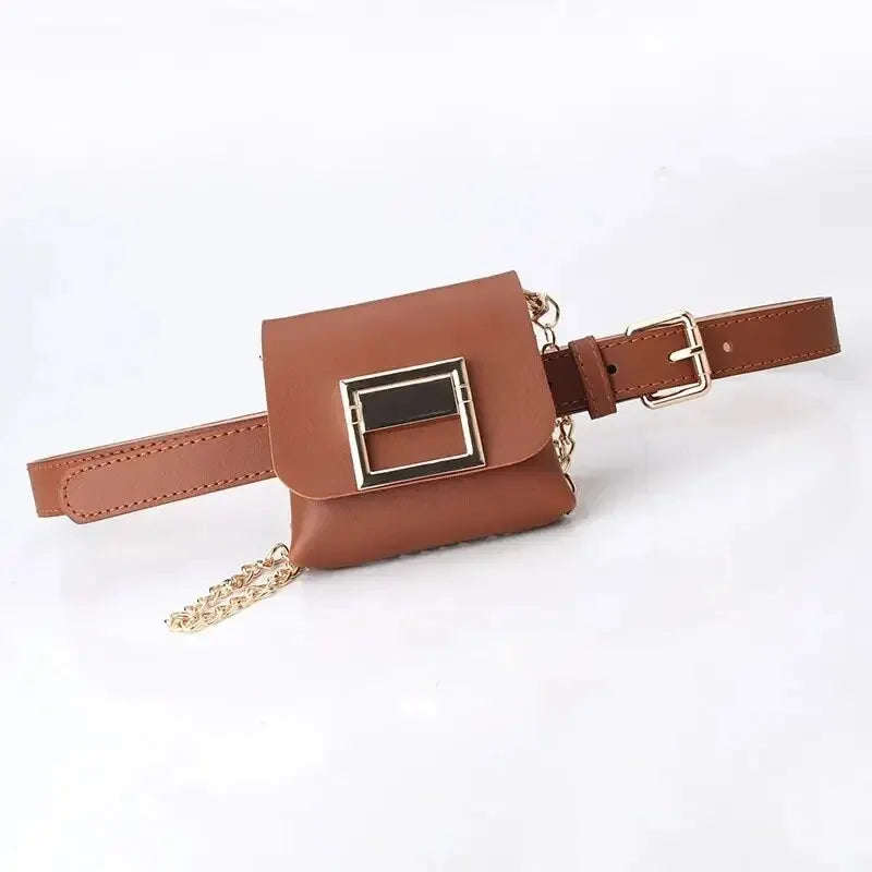 Bag Casual Fashion Shoulder Bag Women's Leather Waist Bag