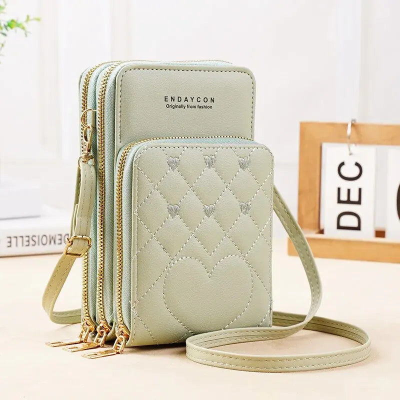 Fashion Simple Shoulder Small Bag Shoulder Three Layers mobile