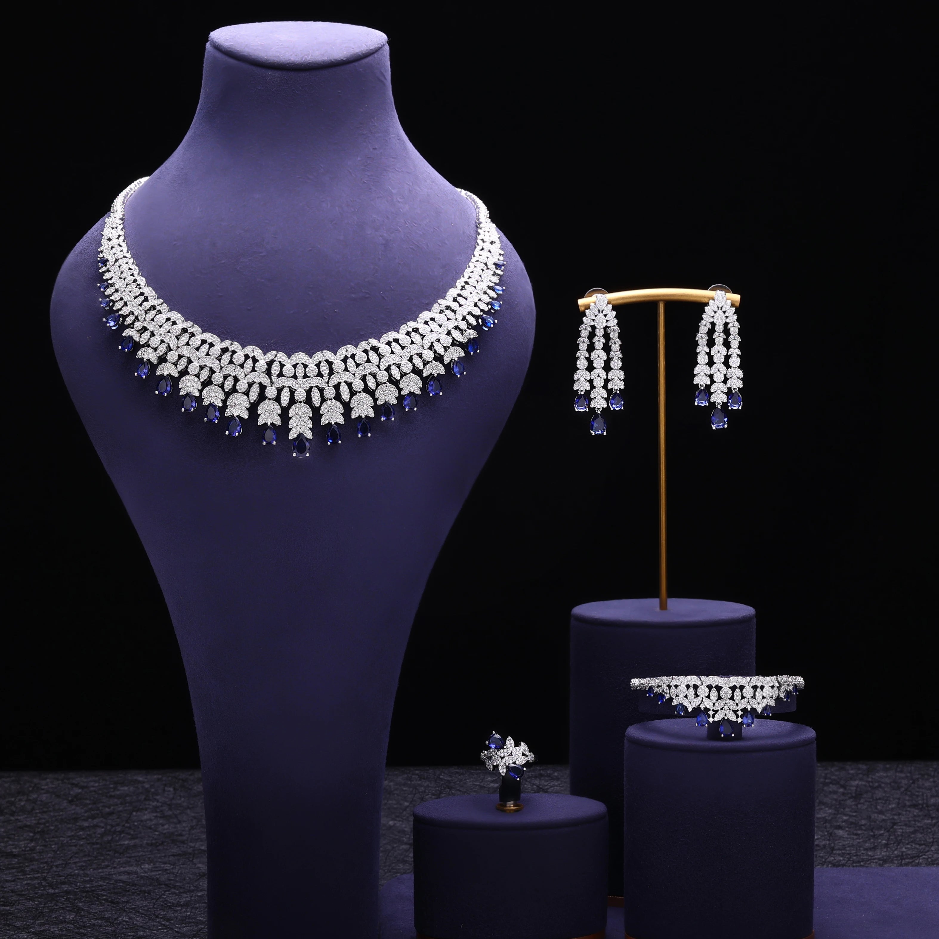 Best Cubic Zirconia Tassel Drop Big Chunky