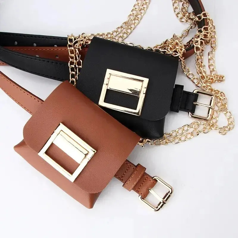 Bag Casual Fashion Shoulder Bag Women's Leather Waist Bag