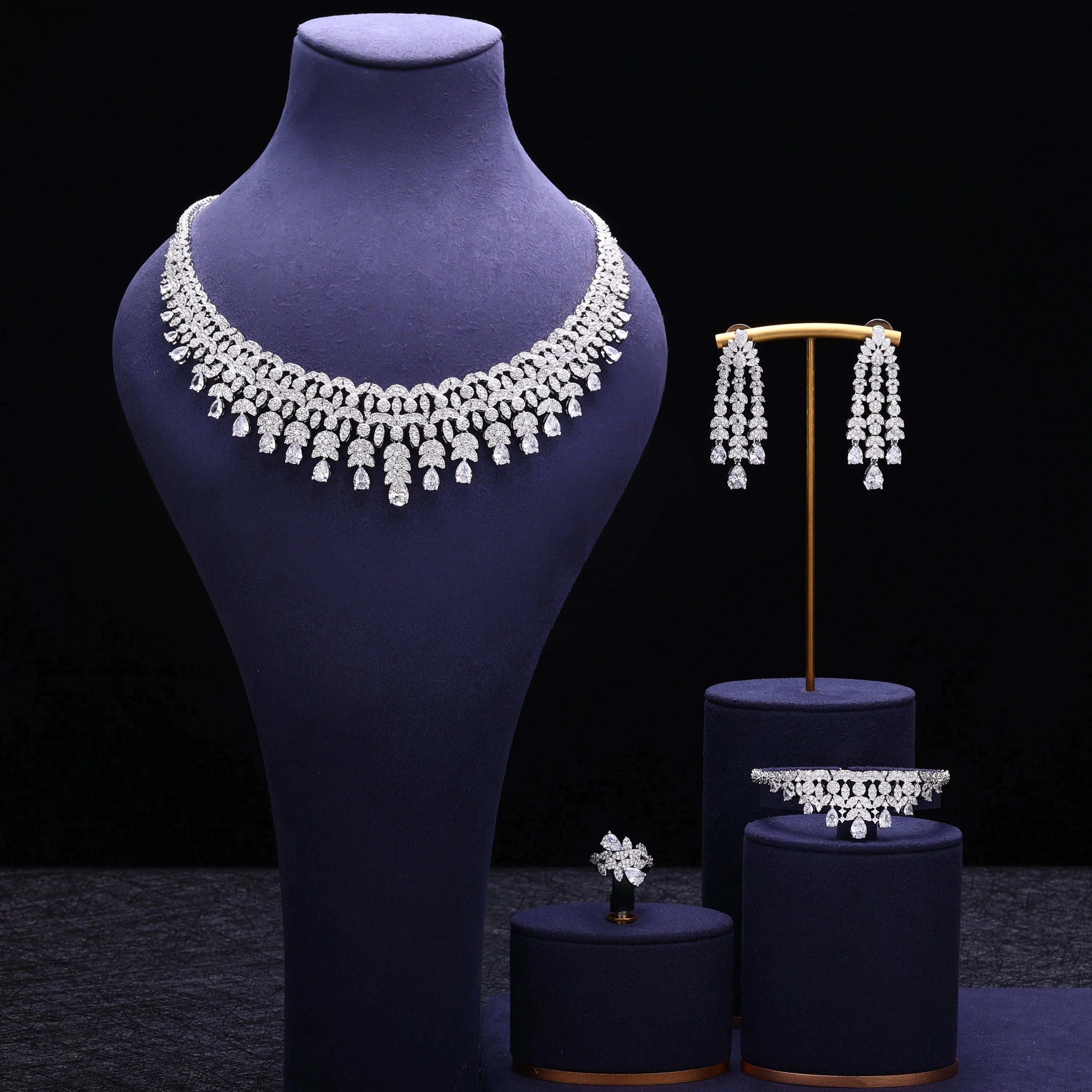 Best Cubic Zirconia Tassel Drop Big Chunky