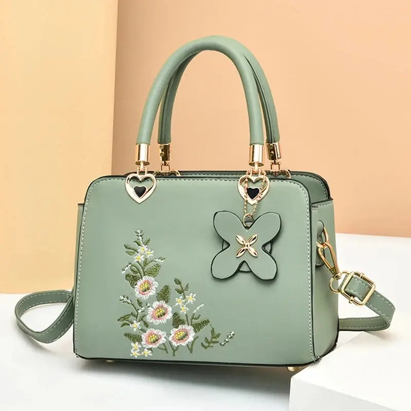 Women Embroidery Handbags Purse Tote Bags Fashion Handle Bag
