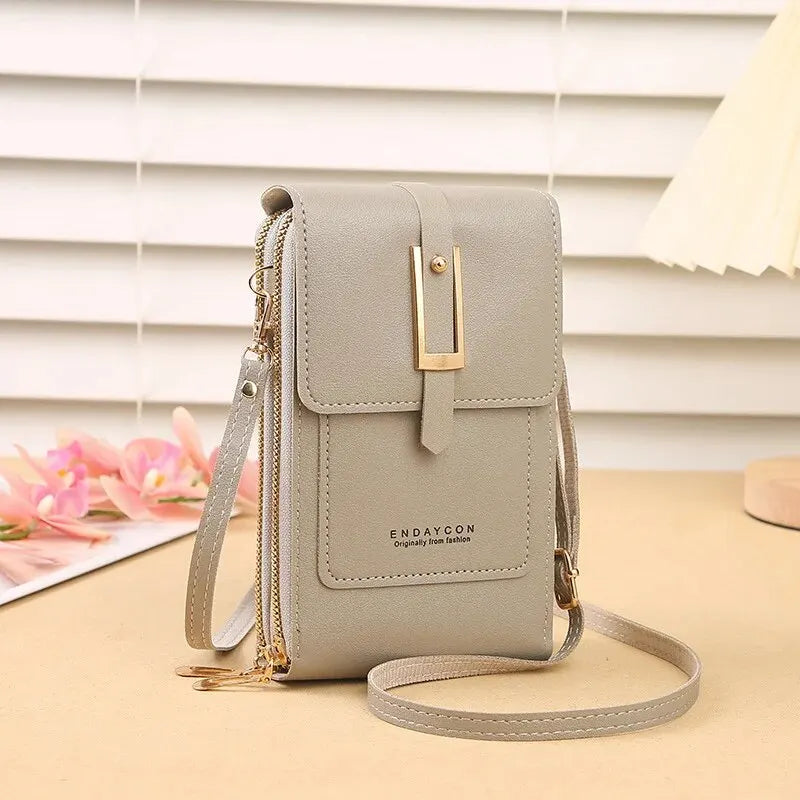 Simple Crossbody Small Transparent Touch Screen Mobile Phone Bag
