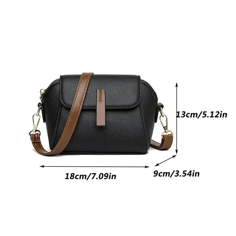 Casual Style PU Leather Shoulder Bag For Women