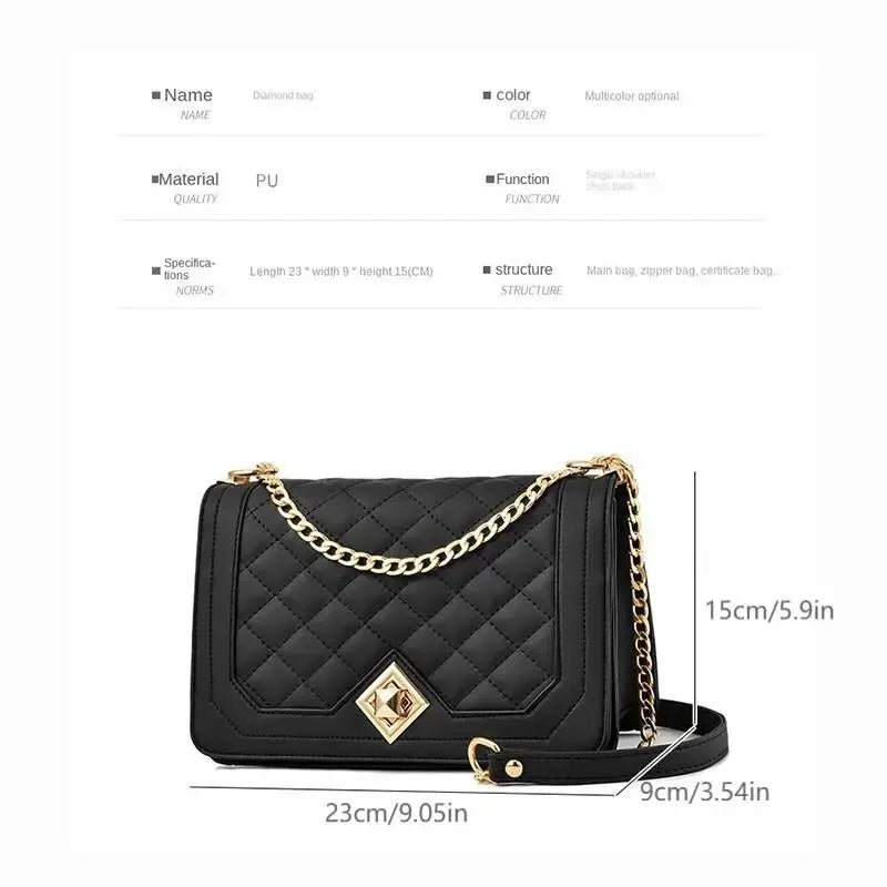 Wind Lingge Student Hundred With Chain Cell Phone Bag Mini