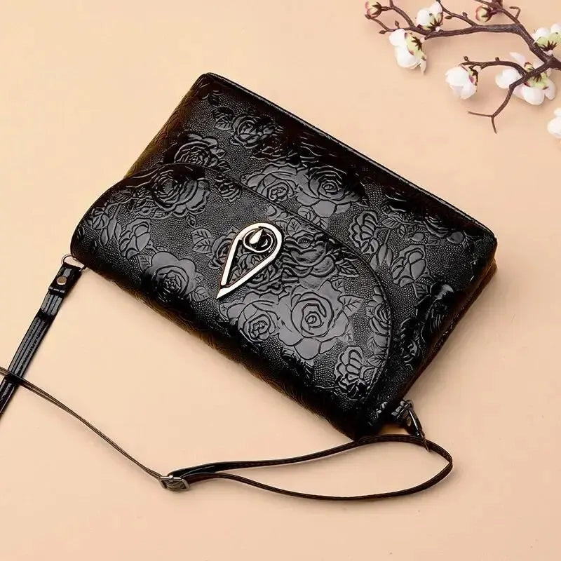 Best Women bag embossed by rose flower with high quality
